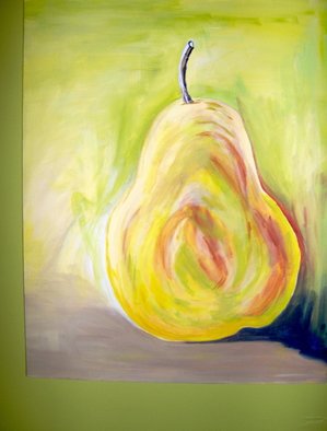Helen Hachmeister: 'Pear', 2009 Acrylic Painting, Food.  pear        ...