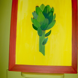 Helen Hachmeister: 'artichoke', 2009 Acrylic Painting, Food. Artist Description:   artichoke         ...