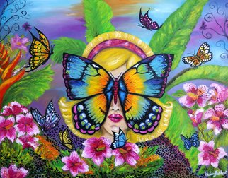 Artist: Helen Bellart - Title: butterfly - Medium: Oil Painting - Year: 2016