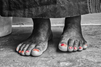 Herman Van Bon: 'african feet', 2018 Black and White Photograph, Culture. African Feet was first exhibited during the UNESCO exhibition  The Invisible Visible  in Oslo in December 2016 January 2017. Since then touring the world. The original print on canvas is still for sale in a limited edition of 10  7 sold already ...