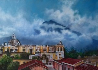 Artist: Hugo Gramajo - Title: Cielo de Antigua - Medium: Acrylic Painting - Year: 2015