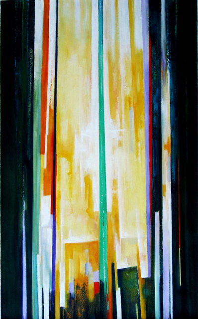 M. Thomas.  'Bamboo', created in 2014, Original Painting Oil.