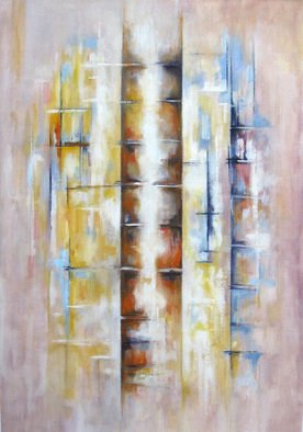 M. Thomas.: 'buddha bamboo', 2014 Oil Painting, Botanical. Abstract expression of the light through bamboo   ...