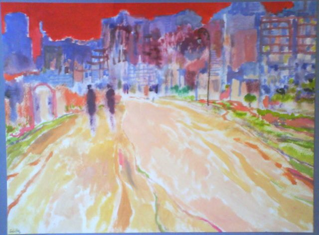 Carlos Pardo  'The Walk', created in 2010, Original Drawing Pastel.