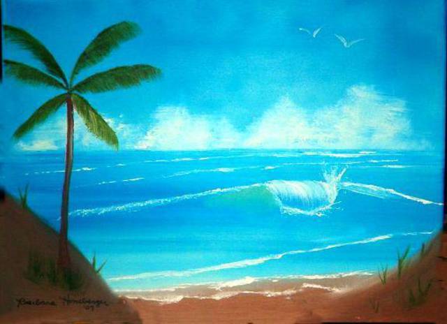 Artist Barbara Honsberger. 'By The Sea' Artwork Image, Created in 2007, Original Painting Oil. #art #artist