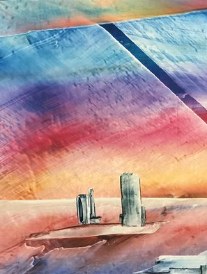 Artist: Hratch Israelian - Title: space ruins 1 - Medium: Acrylic Painting - Year: 2019