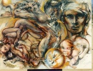 Artist: Hyacinthe Kuller-baron - Title: CYCLES - Medium: Oil Painting - Year: 2005