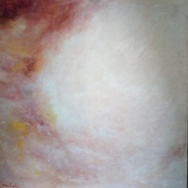 Iana Sophia: 'nebuleuse 1', 2018 Oil Painting, Abstract Landscape. Artist Description: sky clouds abstract meditative...