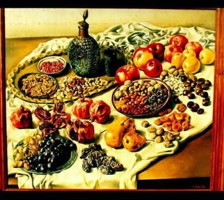 Said Ibrahimov: 'Still life Novruz', 2012 Oil Painting, Food. 