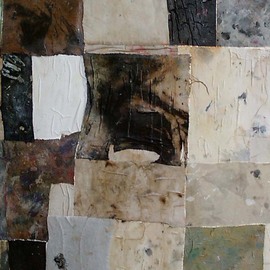 Igor Gustini: 'Bianco e nero', 2007 Collage, Abstract. 