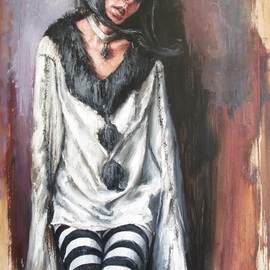 Igor Navrotskyi: 'sad clown', 2021 Oil Painting, Surrealism. Artist Description: Sad clown, without uttering a word, speaks to the audience about hatred and love, about respect for a person, about a clown s trading heart, about vanity and loneliness.  and he does it all softly, clearly and masterfully...