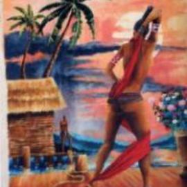 Chuka Machie: 'mutual attraction 1', 2012 Acrylic Painting, Figurative. Artist Description:     figure, nude, erotic     ...