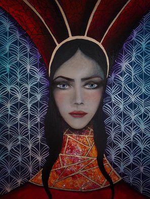 Artist: Le Pors Isabelle - Title: Queen - Medium: Acrylic Painting - Year: 2015