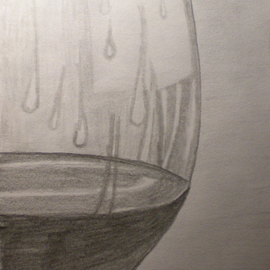 Eve Co: 'Brandy in a Snifter  Closeup', 2009 Pencil Drawing, Still Life. Artist Description:    A Brandy in a Snifter - Closeup drawing study in a sketchbook - Not for Sale - I am still sketching in this book. 