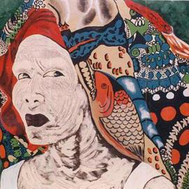 Rita Galvan: 'facial', 2003 Oil Painting, People. 