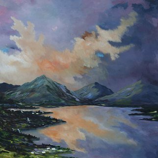 Artist: Conor Murphy - Title: tranquility in killarney - Medium: Acrylic Painting - Year: 2019