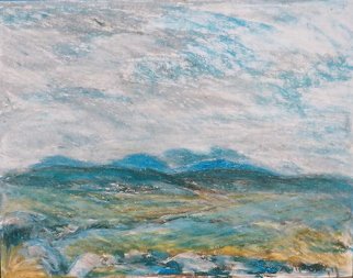 Tamara Sorkin: 'a cloudy day', 1985 Oil Pastel, Landscape. 