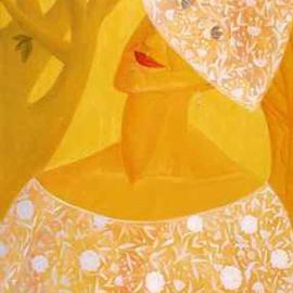 Israel Tsvaygenbaum: 'A Bride, I', 1997 Oil Painting, Portrait. Artist Description:  Tsvaygenbaum thinks that a veil adds glorious beauty to a bride. It moved him to create the painting A Bride, I. This is dedicated to his wife and all brides. ...