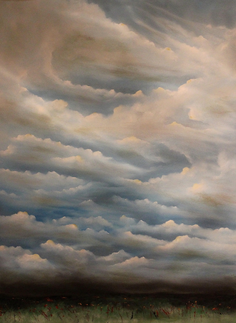 Artist Vasil Vasilev. 'Cloudscape 2' Artwork Image, Created in 2014, Original Painting Oil. #art #artist