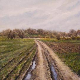 Ivan Grozdanovski: 'landscape', 2013 Acrylic Painting, Landscape. Artist Description:   atari            ...