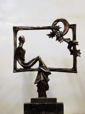 Alexander Iv Ivanov: 'moonlight', 2015 Bronze Sculpture, Love. bronze, sculpture, love, romance, abstraction...