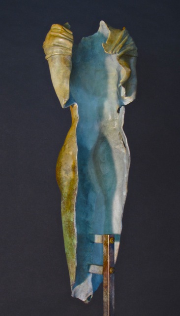 Jack Hill  'Female Torso Front', created in 2015, Original Sculpture Bronze.