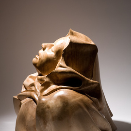 James Mcloughlin: 'The Ecstacy', 2010 Wood Sculpture, Figurative. Artist Description:  This was inspired by the Bernini Sculpture The Ecstacy of St Threasa. Its carved out of Olive Ash.     ...