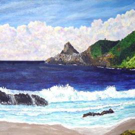 James Parker: 'Mazunte Beach', 2003 Acrylic Painting, Seascape. Artist Description: The beaufiful coast of Mazunte Beach, Mexico is depicted in the afternoon sun. In the distance is Punta Comita, the southern most point in the state of Oacaca. ...