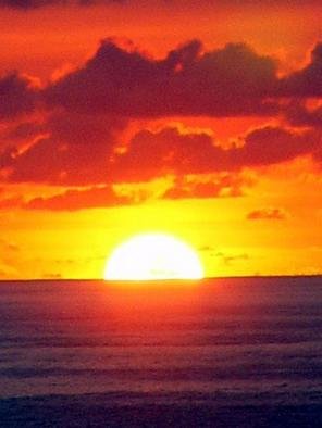 James Parker: 'Punta Comita Sunset', 2003 Color Photograph, Seascape. Awe inspiring sunset taken from Punta Comita ( Comit Point) , the southern most point of land on the Pacific in the stae of Oaxaca, Mexico. ...