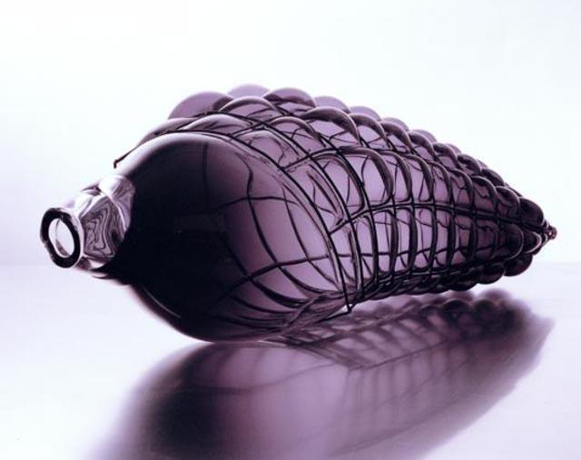 Jan Lambert Kruse  'Violett', created in 2001, Original Glass Blown.