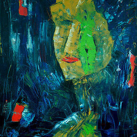Jan Skorb: 'Her Portrait', 2006 Acrylic Painting, Portrait. 