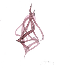 Jan Strup: 'Sharks', 2008 Other Drawing, Abstract. Artist Description:   Nut brown ink with black pencil...