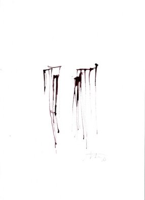 Jan Strup: 'Weeping', 2008 Other Drawing, Abstract. 