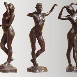 Bruce Naigles: 'The 3 Graces   individually', 2000 Bronze Sculpture, Dance. Artist Description: They are available individually as well as a group as you can see in the last picture. The price is for a single figure...