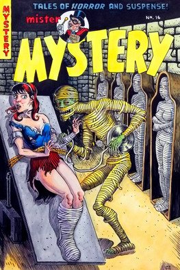 Jeffrey Dickinson: 'Mister Mystery', 2011 Watercolor, Comics. Artist Description:     My version of an old comic cover from the 50s, done for the Covered blog.  ...