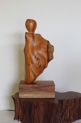 Elizabeth Caballero: 'vientos', 2019 Woodworking Art, . A handcarved Ron Ron sculpture depicting the elegant movement of flowing wind. ...