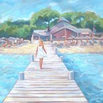 Girl on a Jetty By Jessica Dunn