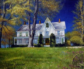 Artist: Thomas Jewusiak - Title: American Farm House - Medium: Oil Painting - Year: 2007