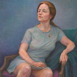 Judith Fritchman: 'In the Wings', 1998 Oil Painting, Portrait. Artist Description: Kathleen, a bright, spirited young woman with an engaging sense of humor, is active in theater stage management. ...