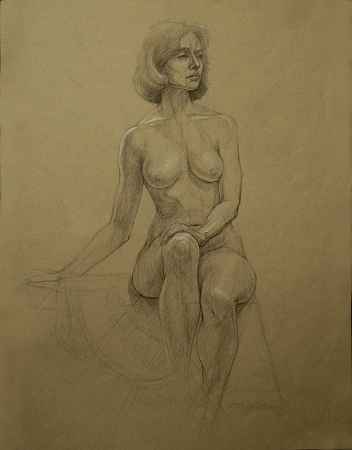 Artist Judith Fritchman. 'Nude 12' Artwork Image, Created in 2006, Original Painting Acrylic. #art #artist
