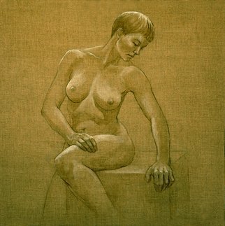 Artist: Judith Fritchman - Title: Seated Nude I - Medium: Other Painting - Year: 2009