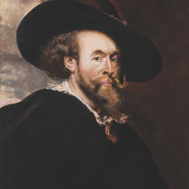 John Gamache: 'Rubens copy by john gamache', 2017 Oil Painting, Portrait. Artist Description: Life size copy - Rubens self portrait - Oil Painting - Framed...