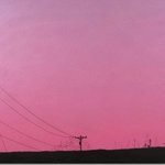 Sunset and Telephone Pole By James Gwynne