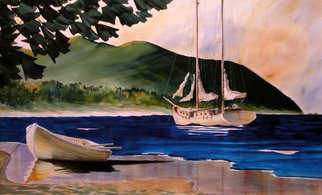 Don Bradford: 'Interlude', 2002 Watercolor, Seascape.              Island retreat.   ...