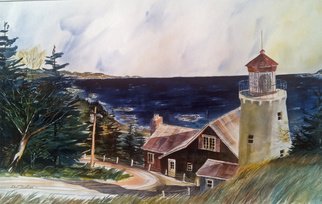 Don Bradford: 'On a Clear Day', 2002 Watercolor, Seascape. Artist Description:             Top of the bay.  ...