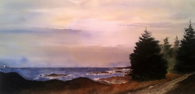 Don Bradford  'Path To Ucluelet', created in 2011, Original Watercolor.
