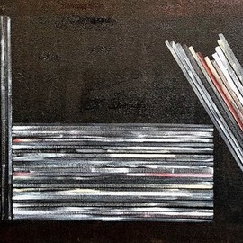 Jim Lively: '88 record albums', 2018 Acrylic Painting, Figurative. Artist Description: Contemporary, vinyl, records...
