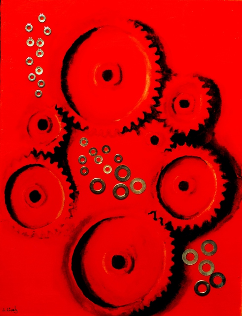 Artist Jim Lively. 'Gears And Washers' Artwork Image, Created in 2011, Original Photography Color. #art #artist