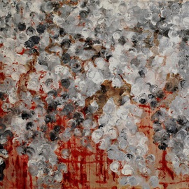 Jim Lively: 'Identity Crisis', 2014 Other, Abstract. Artist Description:       Wine and acrylic on canvas. Part of 