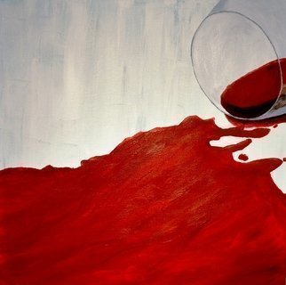Artist: Jim Lively - Title: Red Wine Abstract  - Medium: Acrylic Painting - Year: 2013